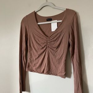 NWT Naked Wardrobe Longsleeve Ruched Shirt XL